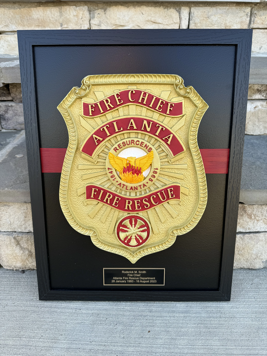 Fire Fighter's Wood Badges