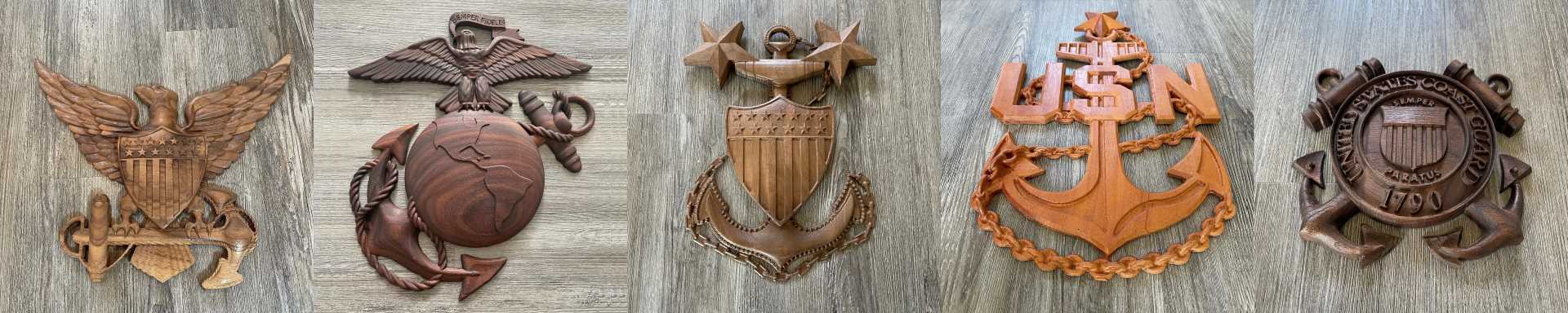 Military Service Shields and Emblems