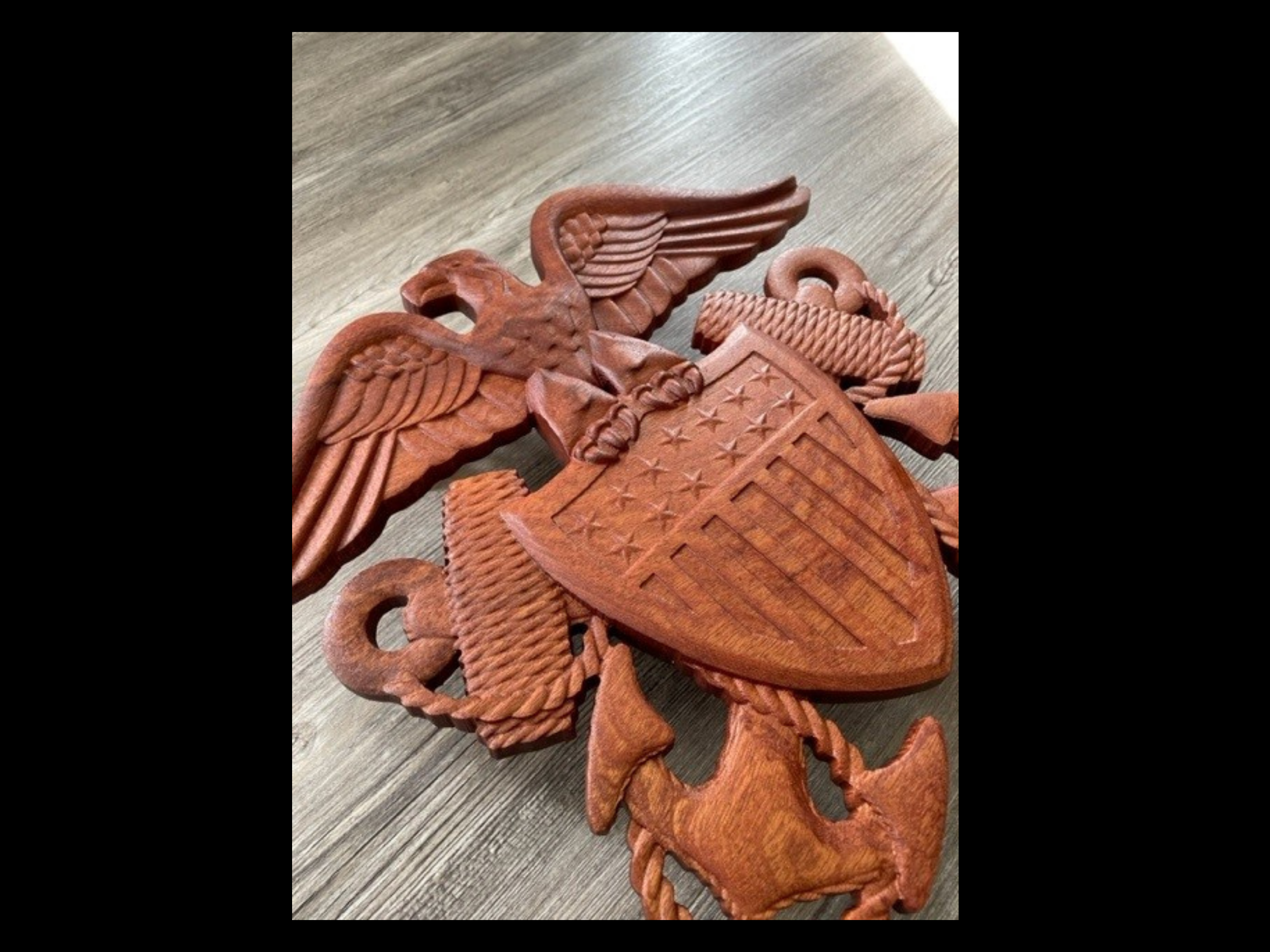 US Navy Maple Shield